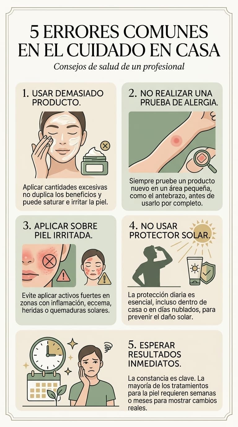 Errores que conviene evitar