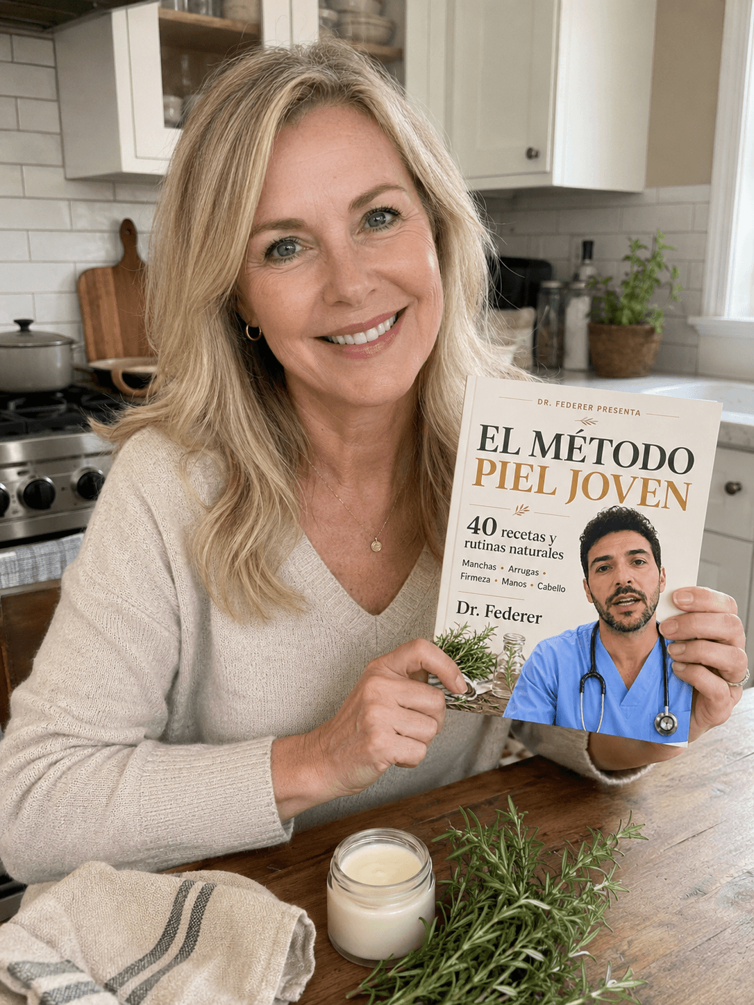 María Elena R. con la guía El Método Piel Joven