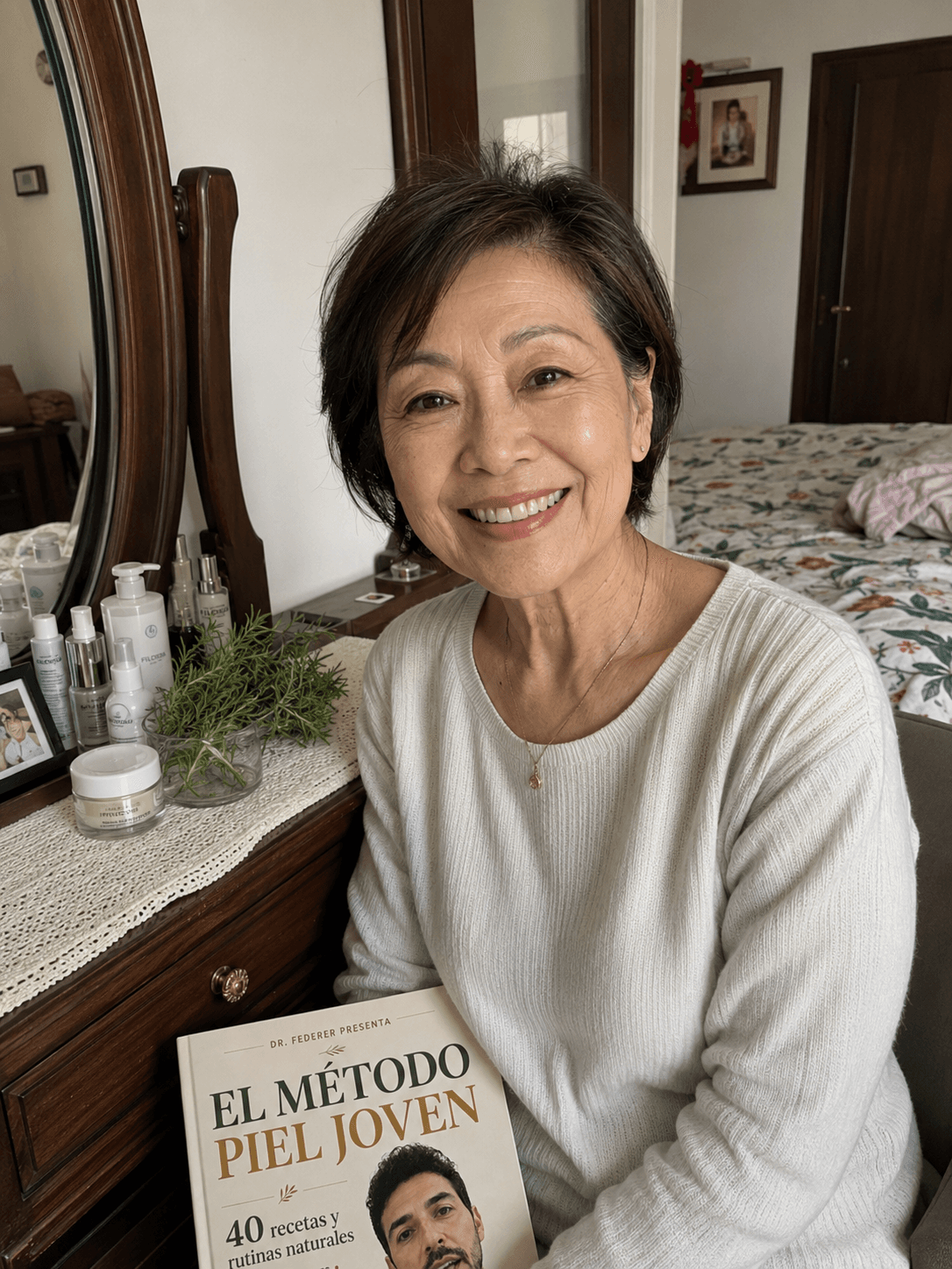 Marta S. con la guía El Método Piel Joven