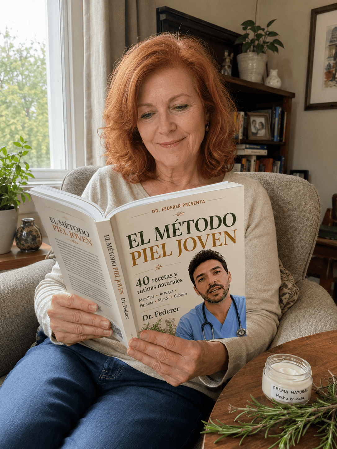 Lucía R. con la guía El Método Piel Joven